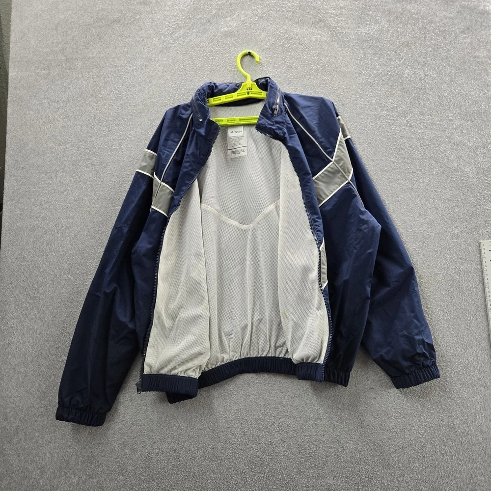 US Air Force Men Jacket M Navy Nylon Colorblock PTU Reflective READ